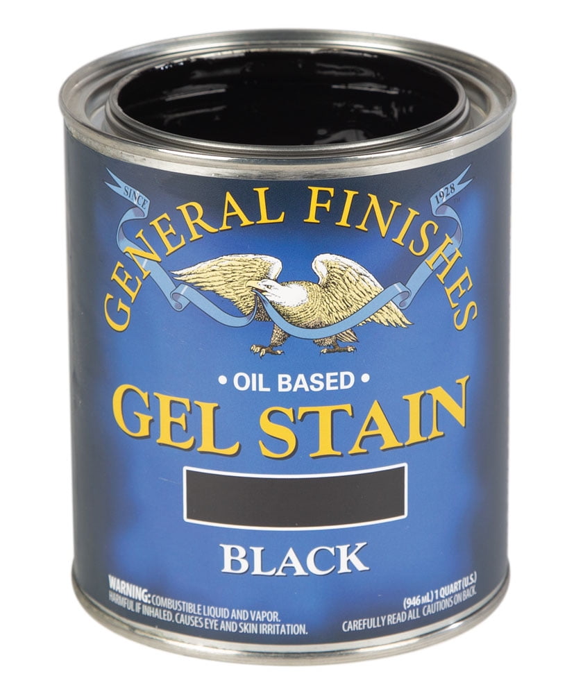 General Finishes Gel Stain, Oil Based, Black, Pint