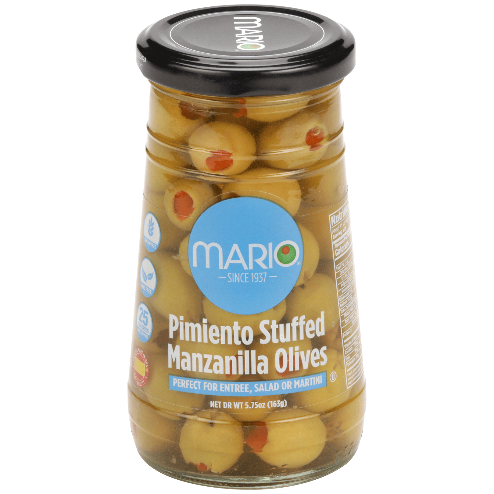 Mario Pimiento Stuffed Spanish Olives, 5.75 oz