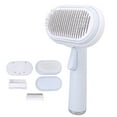 thumbnail image 2 of Pet Massage Brush Set, One Button Hair Removal Automatic Knot Opening Self  Cat Shedding Brush  For Sofa For Car Blue 5 In 1, 2 of 8