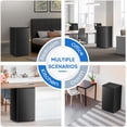 thumbnail image 4 of 3.2 cu ft Mini Fridge with Freezer Compartment, Small Single Door Refrigerator Adjustable Thermostat, Energy Saving Compact Fridge for Office Dorm Bedroom, Black, 4 of 7