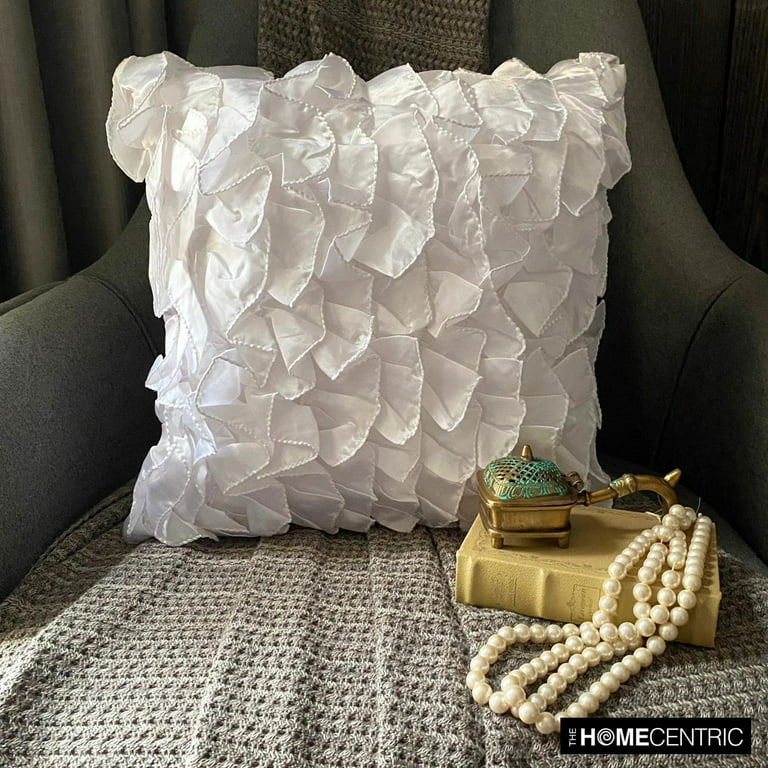 Euro Pillow, Decorative White European Shams 26x26 inch (65x65 cm