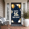 thumbnail image 5 of Blue Backdrop Happy 16th Birthday Banner with Balloons Stars and Hearts Party Decors Photography Props for Birthday Party Celebration Photo Booth Setup, 5 of 8
