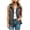 Gray, variant on Fnooota Womens Cargo Vests, Multi Pockets Sleeveless Full Zip Adjustable Drawstring Waist Fall Outerwear Vests Gray Size S-2XL