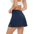thumbnail image 2 of Women's Athletic Tennis Skorts with Ball Pockets Lightweight Active Quick Dry Running Golf Workout Sports Skirt Navyblue XL, 2 of 8