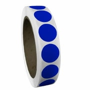 TheDotFactory. 3/4 Inch Dark Blue Round Color-Code Circle Stickers. 1000 Dots per Roll. USA Made!