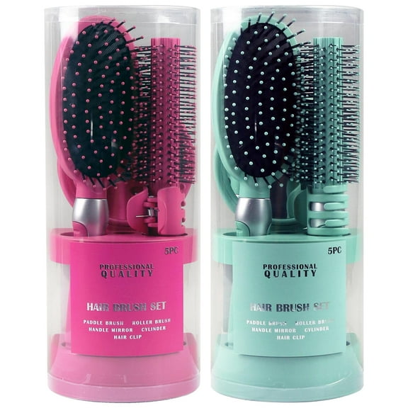 5-Piece Hair Brush Set for Adults and Teens