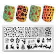 thumbnail image 1 of BeautyBigBang Placas de estampado Patrón de corteza de árbol Hojas Imagen de remolino Plantilla de arte de uñas de acero inoxidable Stencil XL-039 Tan Jianjun unisex, 1 of 2
