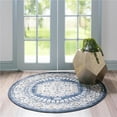 thumbnail image 1 of Unique Loom 3146620 8 x 8 ft. Larissa Utopia Round Rug, Navy Blue, 1 of 2