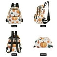 thumbnail image 4 of FORMRS Mini Backpack Purse for Women Travel Daypack Casual Shoulder Bag, Pumpkins Pattern, 4 of 7