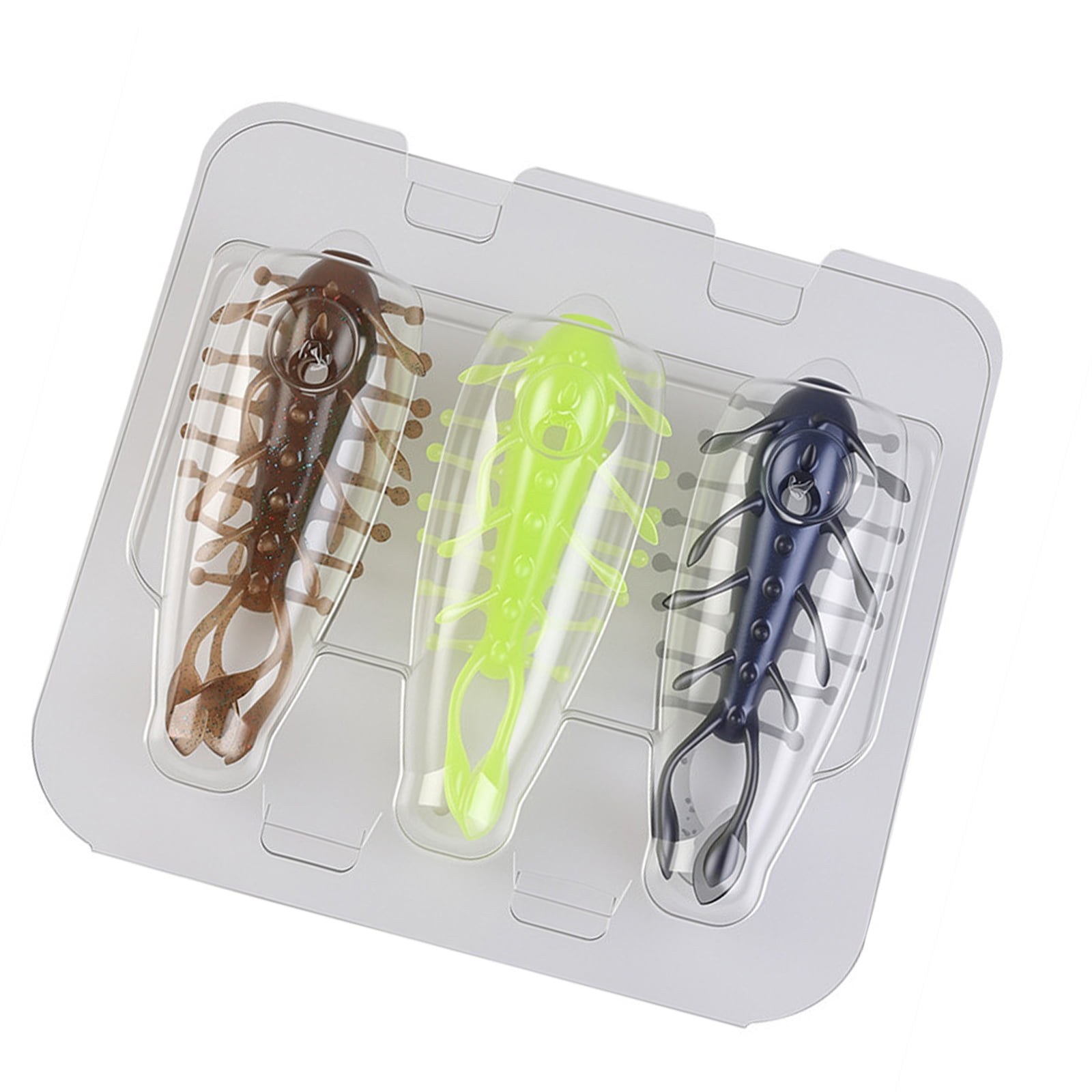 3Pcs Soft Sea Cucumber Lures Plastics Fishing Craw Baits Artificial Lures Baits Swimbait for Outdoor Fishing