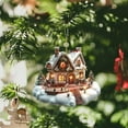 thumbnail image 4 of PPKVUFD 1Pc 2025 New Christmas House 2D Acrylic Hanging Ornaments, Christmas Tree Ornaments, Christmas House Hanging Ornament Decorated Christmas Tree Hanging Pendant for Indoor, 4 of 4