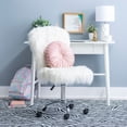 thumbnail image 2 of Linon Wilaford Task Chair with Adjustable Height & Swivel, 275 lb. Capacity, White, 2 of 16