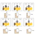 thumbnail image 4 of Nxtop 1/4 Inch Shank Rabbet Router Bit with 6 Bearings Set | 1/8", 1/4", 5/16", 3/8", 7/16", 1/2" Bearings, 4 of 4