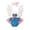 F133 White, variant on Curuila Kids Infant Girls Jumpsuit With Headbands Fly Sleeve Independence Day Print Square Neck Fashionable Bodysuits Blue Size 0-3 Months