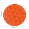 thumbnail image 2 of Kezqiaxn Home and Kitchen Gadgets Cutlery Suction Cups Children's Non-Slip Placemats Babies' Suction Cup Bowl Mats Silicon Heat Insulating Mats Suction Cups Non-Slip Dish and Cutlery Mats Orange, 2 of 7