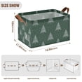 thumbnail image 7 of Yayeee Foldable Storage Basket for Shelves with Handles Set of 2 Waterproof Cloth Bins, New Year Tree Pattern, 7 of 7