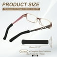thumbnail image 2 of Cojín para orejas de gafas Uxcell 2.17 In, 3 pares de sujetadores suaves de orejas de algodón, antideslizantes y cómodos para brazos de gafas, Negro/Marrón/Gris, 2 of 7
