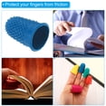 thumbnail image 5 of Uxcell Rubber Finger Tips Silicone Thumb Fingertip Protector Covers Guard Pads Thimble Grips Blue Medium Size 20 Pack, 5 of 5