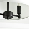 thumbnail image 4 of Better Homes & Gardens 2-Light Matte Black Indoor Flush Mount Light, Fabric Shade, Bulbs Included, 4 of 9