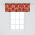 thumbnail image 2 of Ambesonne Mandala Window Valance, Ethnic Oriental, 54" X 18", Dark Salmon and Redbrown, 2 of 3