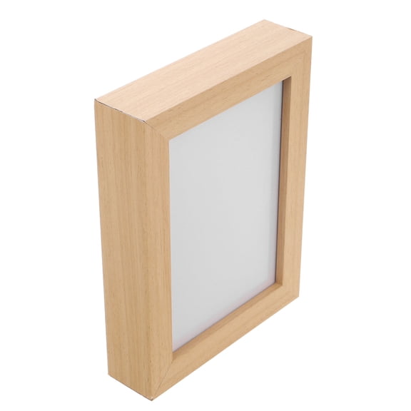 SWETRACE Bulk Picture Frames Rotating Photo Frame Wooden Beige Space Saving Home Decor 1Pcs