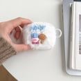 thumbnail image 2 of For AirPods 3rd Gen 2021/1/2/Pro case，Shockproof 3D White plush Kirby Case Cover With Ring, 2 of 5