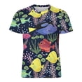 thumbnail image 4 of T Shirt For Men Sea Fish T-Shirt Colorful Ocean Male Fashion Beach Printed Tee Shirt Short-Sleeved P, 4 of 7