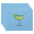 thumbnail image 2 of Simply Daisy, 18 x 14 Inch Margarita Plain Geometric Print Placemat (set of 4), Yellow, 2 of 2