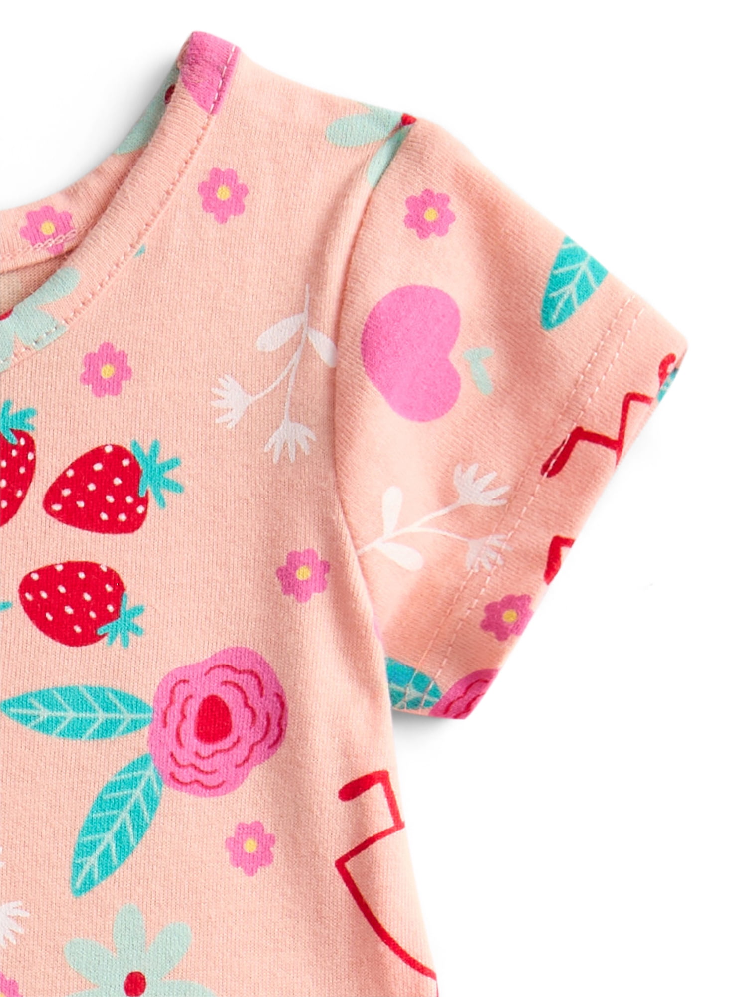 Peppa Pig Toddler Girl Allover Print Dress with Short Sleeves, Sizes 12M-5T