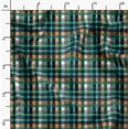 thumbnail image 2 of Soimoi Moss Georgette Fabric Plaid Check Print Fabric by the Yard 42 Inch Wide, 2 of 5
