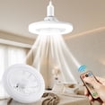 thumbnail image 1 of Enclosed Ceiling Fan With Lights, Low Profile Ceiling Light With Remote Control With Dimmable Led Light Source, for Bedroom and Small Rooms, A, 1 of 9