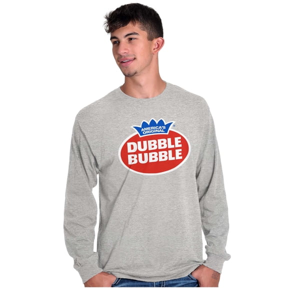 Vintage Dubble Bubble Gum Double Logo Long Sleeve TShirt Men Women Brisco Brands S