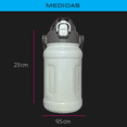 thumbnail image 4 of Botella Térmica Acero Inoxidable 800ml Frío/Caliente Blanco Grande RM REGALOMEX, 4 of 5