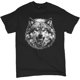 thumbnail image 5 of Snarling Wolf Portrait - Camiseta para hombre feroz monocromo Predator Alpha Wilderness Wild Animal Art Nature Forest para hombre, 5 of 7