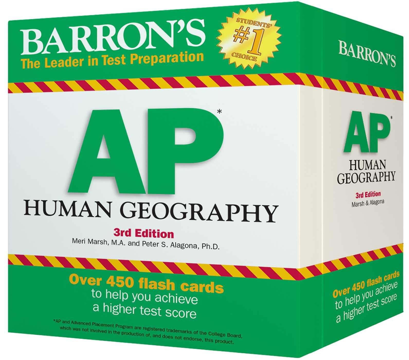 Barron's AP Human Geography Flash Cards, 3rd Edition