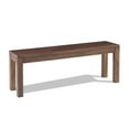 thumbnail image 4 of Grain Wood Furniture Montauk Solid Wood Bench, Rustic Walnut, 4 of 6