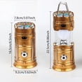 thumbnail image 2 of 2-in-1 Solar Light and Fan (Gold), Rechargeable Lantern with Phone Charger, Portable Power for Hurricane Emergency Camping Power Outage, Multi-Functional, 2 of 8
