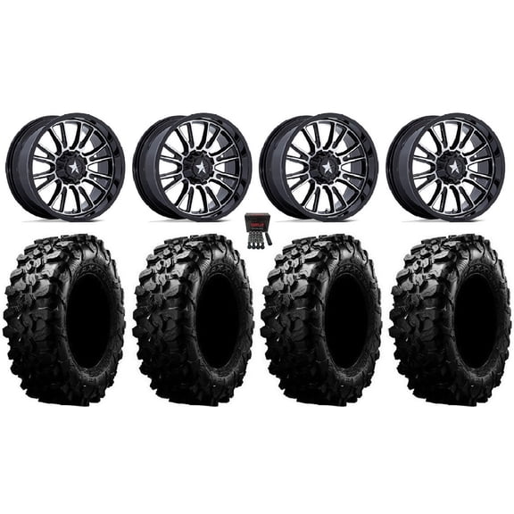 MSA ThunderLips 15" Wheels Machined 33" Carnivore Tires Polaris RZR XP 1000 / PRO XP / Ranger XP 900/1000