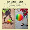 thumbnail image 4 of 8.5 Inch Gradient Rainbow Playground Ball for Kids Funny Playground PVC Football Soft PVC Bouncy Kick Ball for Backyard Park and Beach Outdoor Fun Type5, 4 of 9