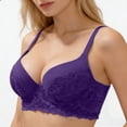 thumbnail image 5 of Womens Bras Underwire Push Up Bras for Women Lace Splice Lightly Lined Casual Everyday Underwear Tshirt Bra, 5 of 6