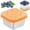 Orange, variant on Stainless Steel Snack Containers,2oz Easy Open Leak Proof Reusable Snack Box Container with Lids,Small Lunch Containers for Meal Prep,School,Picnic and Travel
