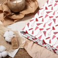 Manfei Red Doodle 100% Cotton Fabric 10 Yards, Christmas Tree Home ...