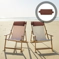 thumbnail image 1 of WHAMVOX Beach Chair Head Cushion Anti Rectangular Fabric Sponge For Lounger Chair Outdoor 1Set, 1 of 8