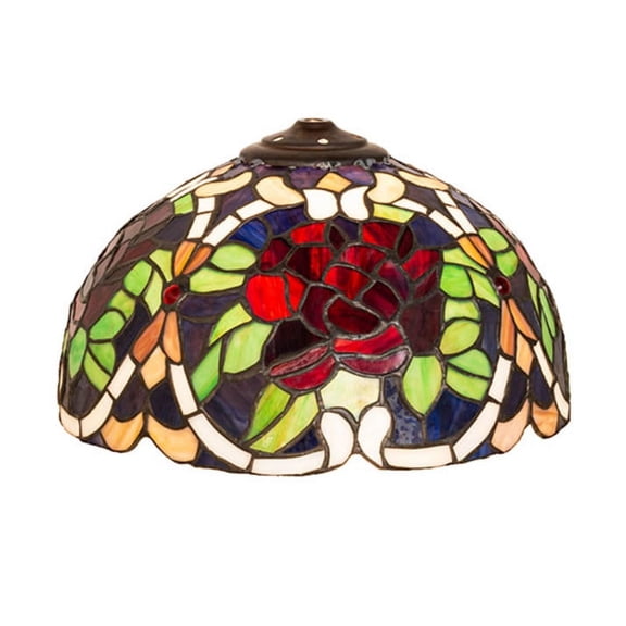 Meyda Tiffany 21717 Renaissance Rose 7" Tall Lamp Shade