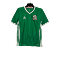 thumbnail image 4 of adidas Boys' Soccer Youth Mexico Jersey, Green/Poppy, Large, 4 of 12