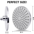 thumbnail image 2 of WWS-8" High Pressure Shower Head, 8 Inch Chrome Finish Rainfall Shower Head, Angle Adjustable Ball Joint, 2 of 4