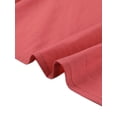 thumbnail image 5 of Allegra K Vintage Peter Pan Collar Blouse for Women's 2023 Short Sleeve Button Down Shirt XL Red, 5 of 6