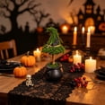thumbnail image 2 of 8.27 Inch Halloween Mini Artificial Potted Plant,Weather Resistant Fake Witch Plant Tabletop Ornament for Living Room Office Shelf, 2 of 6