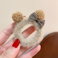 thumbnail image 1 of Bola de pelo de peluche Mickey toalla anillo cabeza cuerda lazo peluche anillo para el cabello banda de goma para el cabello accesorios para el cabello, 1 of 6