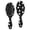 Halloween Cute Ghost Boo Star Pattern, variant on Halloween Ghost Bat Pattern Brush, Detangling Hair Brush, Scalp Massage Hair Comb, Smooth Handle Gifts for Holiday Birthday Gifts